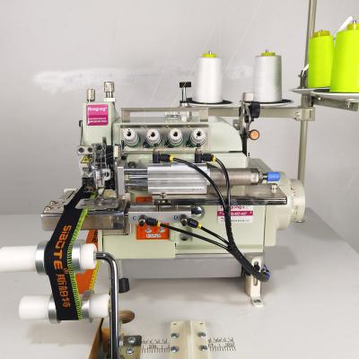 China RONMACK small cylinder bed rib-collar tape neckline sash tying ULTRA-FAST automatic overlock sewing machine for sale