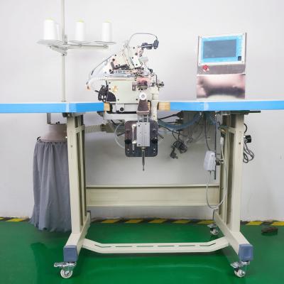 China Small Cylinder Bed Cuff Sleeve Automatic Pants Leg Overlock Knitwear Knitwear Garment Fixing Machines THREAD TRIMMER ROMACK Sewing Machine Automatic Fastening Machines for sale