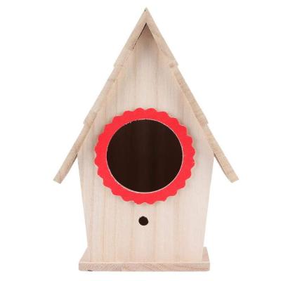 China Factory Direct Sustainable Customization Natural Walnut Outdoor Wooden Bird Nests Heat Breeding Rest Box for sale