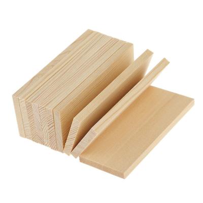 China Europe Shape 10 Pieces Pine Wood Panel Soft Shiny Natural Wood Panels Texture Wood Crafts for sale