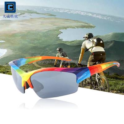 China 2021 New Sports Fashion Panless Bicycle Driving Sun Glasses Customized With Frame TR90 Mirror Glass Anti Slip Glasses for sale