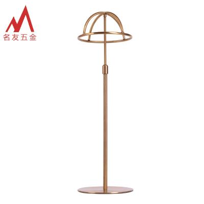 China 2021 Stainless Steel Factory Direct Size Adjustable Free Sample Hat Display Racks For Retail Store MY-AG012 for sale