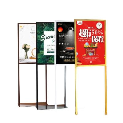 China Portable/Double Height Adjustable Side Promotion Sidewalk Poster Advertising Stand for sale