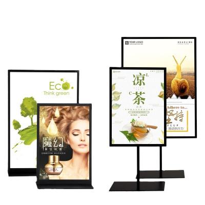 China Portable / Adjustable Factory Height Poster Advertising Menu Direct Table Stand for sale