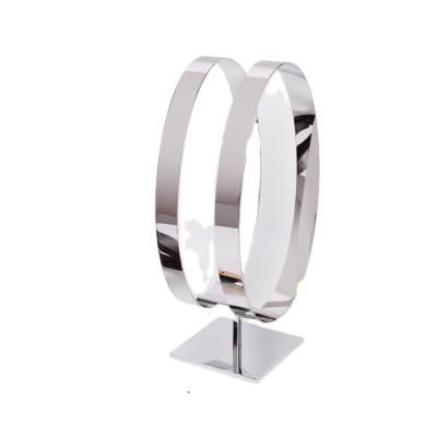 China Stainless steel belt display stand with one or two belt around MY-B0006 for sale