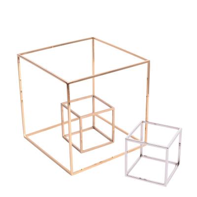 China MY-AG019 Universal Free Standing Rectangular Cube in POS Stainless Steel Display for sale