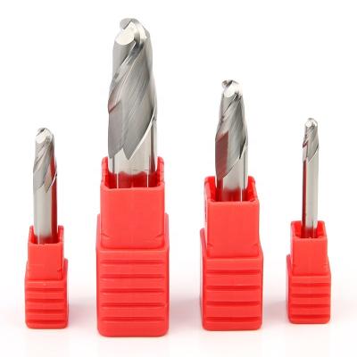 China Round Ball Spherical Nose Tungsten Aluminum Alloy PHIPPS Manufacturer Price CNC Ballnose Milling Cutter Aluminum Carbide End Mill for sale