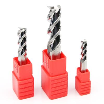 China Aluminum Alloy 2/3 Flute Milling Cutter HRC55 3f 55 Degree Cut Fresa Duro Carbide Flatten End Mill 3/4 Flat Metal For Aluminum Freze for sale