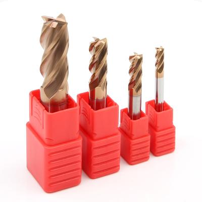 China Professional Custom Cast Carbide Milling Cutter 50mm 2mm 4 Flute Endmill CNC Mill D4 3mm Flat End Mill Cutter Carbide for sale