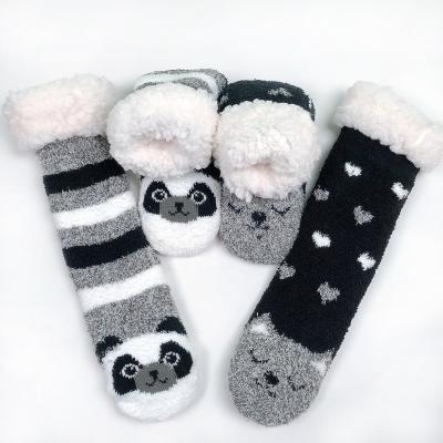 China Wholesale Custom Breathable Low Price Snow Socks, Warm Cashmere Socks, Non Slip Warm Floor Socks for sale