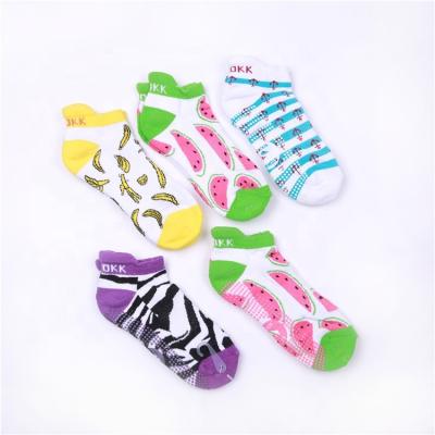 China Hot Quality Multicolor Custom Unisex Products Anti Slip Breathable Tending Casual Short Socks for sale