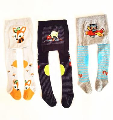 China Factory direct sale sports children's silicone pantyhose baby high hip pants cartoon baby non-slip leggings for sale