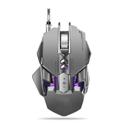 China RGB Full Color 2022 Lamp New Speed ​​12 DPI Wired Programmable Mechanical Mouse Gaming Mouse With RGB Flash for sale