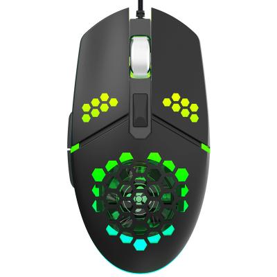 China RGB Full Color Lamp Wired Cable Computer Gaming Mouse Optical Mouse Ergonomic Design Usb Wired Optical Mouse for sale