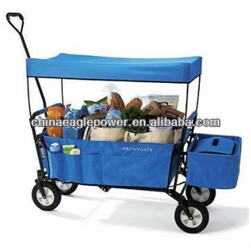 China Shopping Foldable Beach Cart With Cover for sale