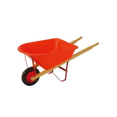 China Heavy Duty Wheel Barrow Garden Tool Garden Wheel Barrow With Metal Tray for sale