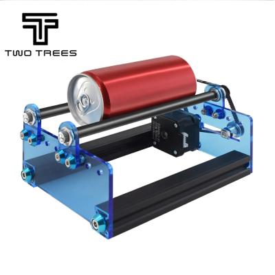 China TREES 3d Printer Laser Engraving Machine Y-axis Rotary Roller TWO Roller Engraving Module for Engraving Cylindrical Objects Boxes for sale