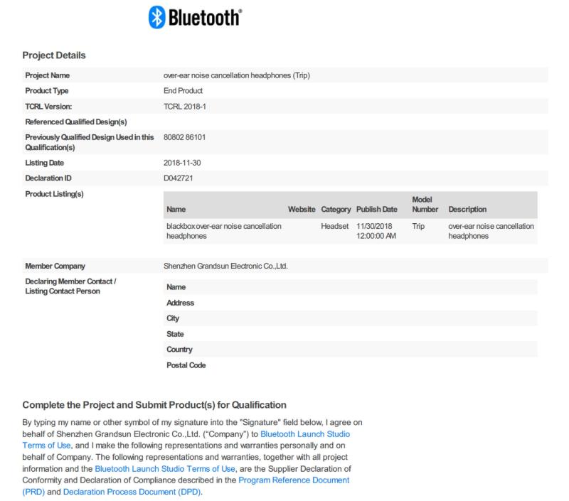 BQB - Shenzhen Grandsun Electronic Co., Ltd.