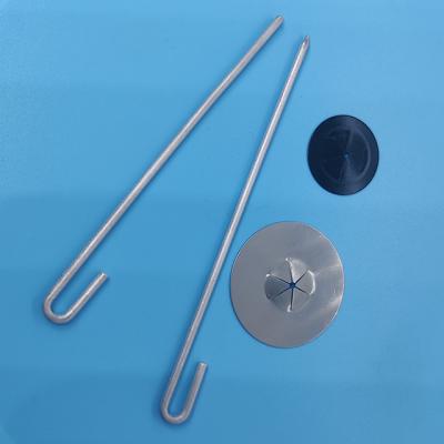 China STAINLESS STEEL threaded J-hook with self-locking joint for securing solar panels for sale