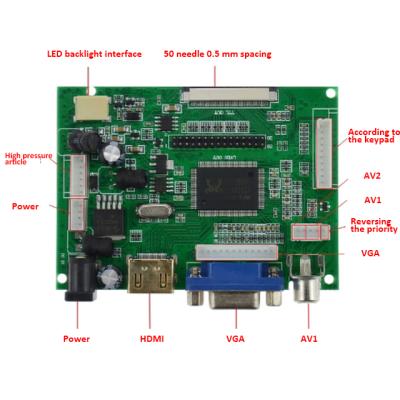 China OEM 7inch 8inch AT070TN92 AT070TN90 AT070TN94 HD-MI LCD Display Power Board For Raspberry Pi 7 inch Car Kit for sale