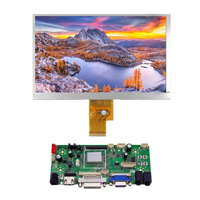 China Automotive Outdoor High Brightness Show HJ070NA-13A 7 Inch LCD Screen Module 1024x600 LCD Display HD-MI VGA To LVDS Power Board Kits For Industrial DIY for sale