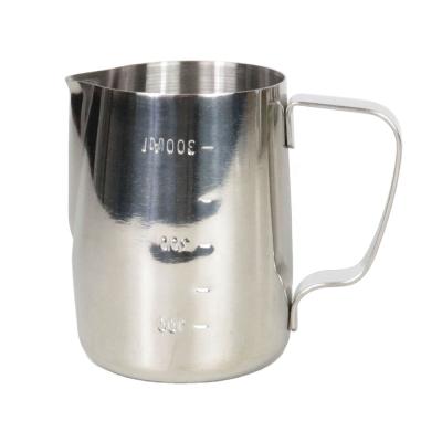 China 350MLStainless Steel Stocked Milk Frothing Pitcher - Garland Cup Latte Jug Coffee Milk Coffee Garland Cups With Measurement Espresso for sale