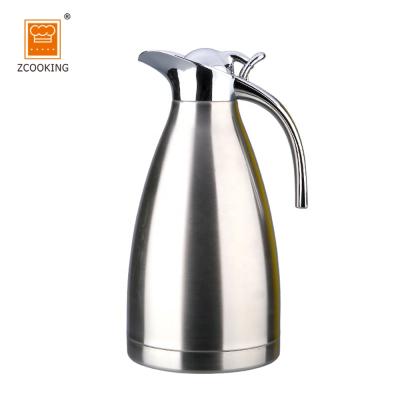 China Business Stainless Steel Vacuum Flask Thermos Coffee Pot 2.0L for sale