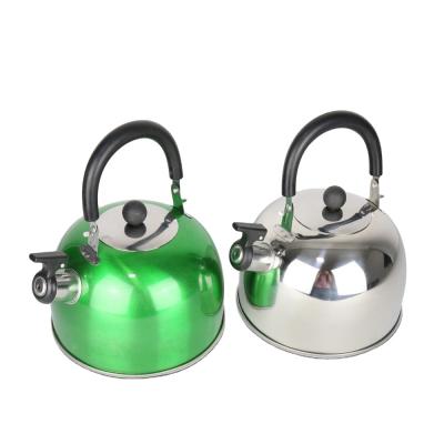 China Sustainable Colorful Stainless Steel Water Kettle And Size SS201 Quality Material Teapot for sale