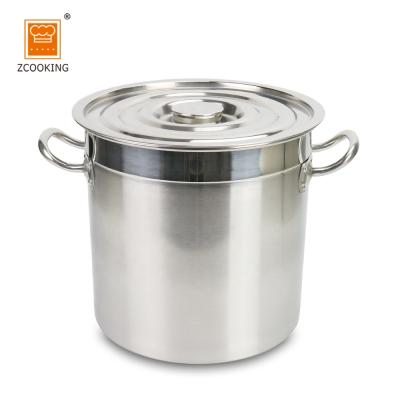 China Large Stainless Steel Sustainable High Quality Soup Cooking Stock Pot With Factory Price for sale