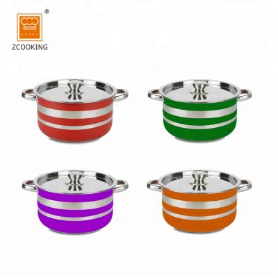 China OEM Sustainable Service Stainless Steel Cooking Pot Set Boiling Stainless Stock Pot for sale