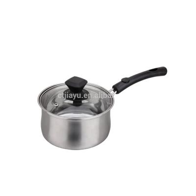 China Sustainable Different Sizes Stainless Steel Cooking Pot Set Milk Boiling Pot for sale