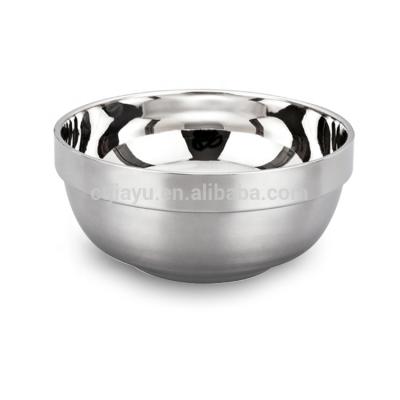 China Hotel Restaurant Disposable Tableware European Style Stainless Steel Double-Layers Bowls for sale