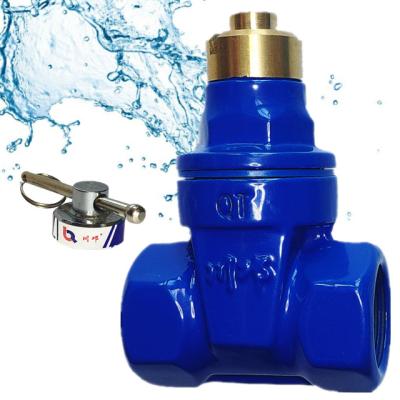 China General front smart type mini water meter cipher valve supplier dn15dn20dn25dn40 dn50pn16 valve knife gate valves replacement for sale