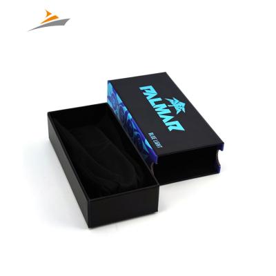 China Debossed Recyclable Custom UV Coating Luxury Paper Packaging Sliding Cardboard Drawer Gift Boxes For Sunglass for sale