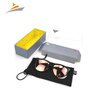 China Luxury Design Brands Cardboard Shipping Drawer Case Recyclable Coated Paper Custom Packaging Box For Sunglasses for sale