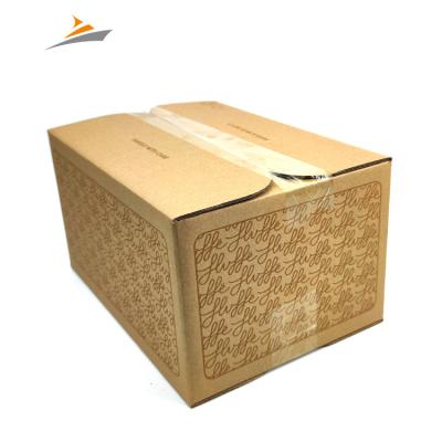 China Wholesale Customized Size Recyclable Printing Environmentally Friendly Folding Mailing Kraft Cardboard Boxes Shipping Box for sale