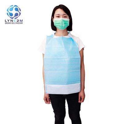 China Wholesale Price Blue Surgery Tissue+PE Coated Disposable Dental Bibs Roll For Personal Protection for sale