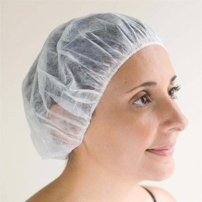 China Surgical SMS Disposable Nylon Buffy Hat Cap Nurse Nonwoven Cap for sale