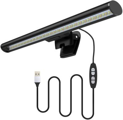 China Modern Black Dimmable E-Reading LED Monitor Light 5V USB Laptop Desk Lamp No Screen Glare, Space Saving, Portable for sale