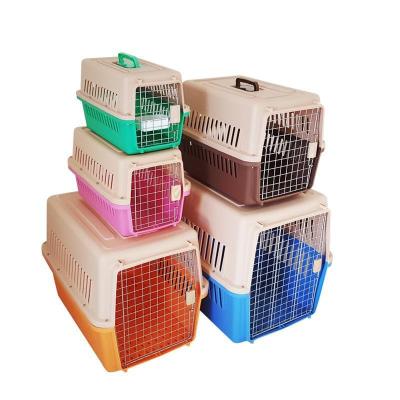 China Breathable Pet Cage Dropshipping Pet Cage For Sale For Large Dog Kennel Outdoor Medium Dog Small Plastic House for sale