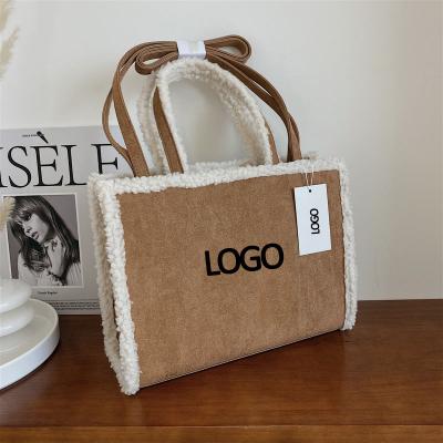 China 2022 Cross - Body Bag Fur Bag Brands Fashion New Arrival Luxury Famous Women Custom Suede HandbagsBag With Fur for sale