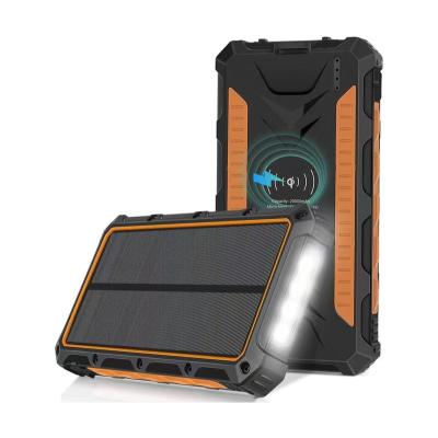 China Hot Bank 36000mAh, Solar Power Bank 4 Outputs USB C Fast Charging, Waterproof, LED Fast Charging Support Amazon Sale Solar Power Lighting for sale