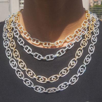 China New Hip Hop Fashion Hip Hop Jewelry Gold Filled Chain Cuban Link Chain New Gold Design For Men for sale