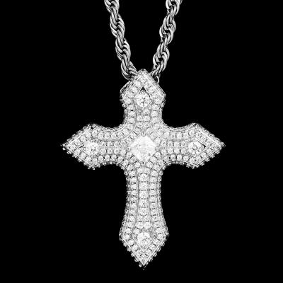 China Miss Jewelry 2020 Hiphop Hot New Products Crystal Diamond Infinity Pendant Cross Pendants for sale