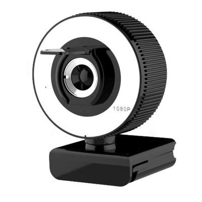 China New Arrival 1080p 2K Web Camera Mini Webcam Recording Conference Meeting Video Camera PC Laptop Computer Meeting with Ring Light Cover for sale