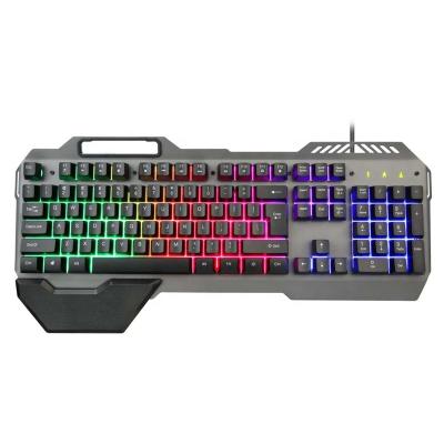 China Numpad Wholesale 104 Keys Usb Wired PC RGB Gaming Keyboard With Hand Rest for sale