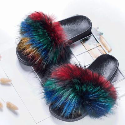 China Good Quality Fur Slipper Anti-slippery Sale Soft Fur Slipper Lattice for sale