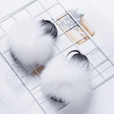 China Floor Faux Fur Baby Slippers Sandals Super Anti-slippery Cute Fluffy Home Slippers for sale