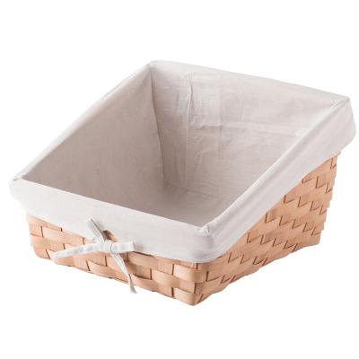 China Sustainable Factory Price Staple Wooden Bread Basket Wooden Bread Basket for sale