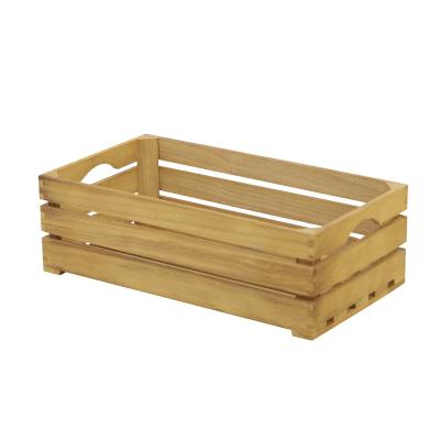 China Europe Rustic Wooden Crates With Decorative Vintage Display for sale